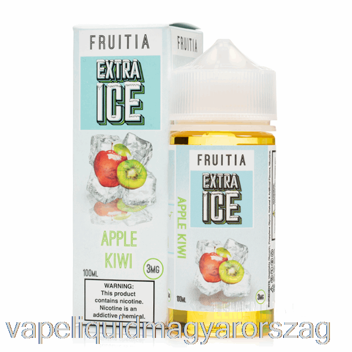 Alma Kivi - Extra Jég - Fruitia - 100ml 3mg Vape Folyadék